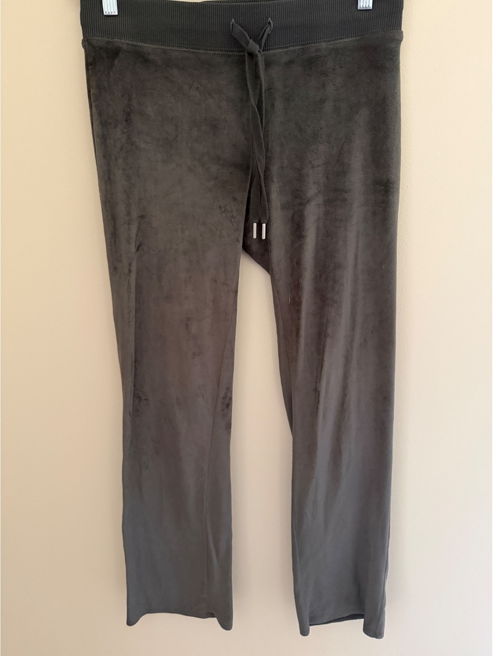 S aerie velour charcoal lounge pants